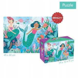 Mudpuppy puzzle s brokádou Mermaid 100 el. 5+