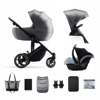 Kinderkraft kočík 3v1 PRIME 2 2023 SHADOW GREY