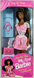 Bábika Barbie - My First Black Barbie šperky Fun 1996Mattel NRFB