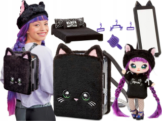 Bábika Na Na Na Surprise - NA pre 3v1 Batoh Doll Spálňa Kotek 566946