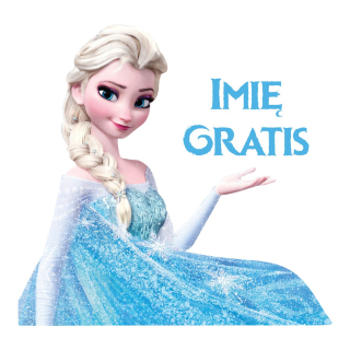 Detské samolepky na stenu - Samolepka na stenu Elsa. Meno dieťaťa. Krajina ľadu