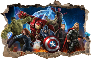 Detské samolepky na stenu - Samolepky na stenu Avengers Hulk 76 115x75 cm