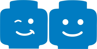 Detské samolepky na stenu - Lego samolepky na stenu 2 hlavové tváre