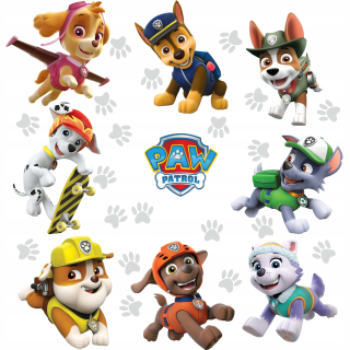 Detské samolepky na stenu - Samolepky na stenu Pea Pea Patrol set 100cm