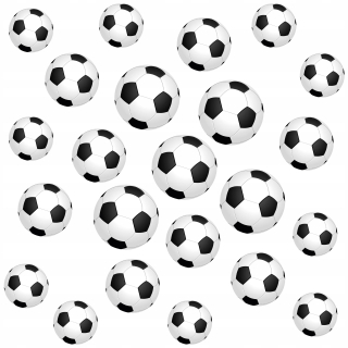 Detské samolepky na stenu - Samolepky na stenu. 3D futbal sada 23 ks