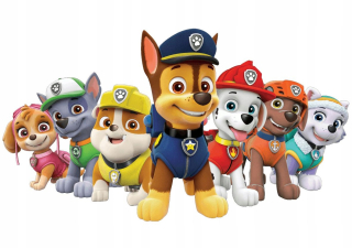 Detské samolepky na stenu - Nástenné nálepky - PSI PATROL 100x70