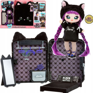 Bábika Na Na Na Surprise - Nanana darček batoh Spálňa Doll Cat + AKC.