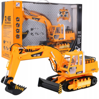 Auto na diaľkové ovládanie - ND28_6207_ZRC_358 bager 1:16 R / C sa dym 2 4g