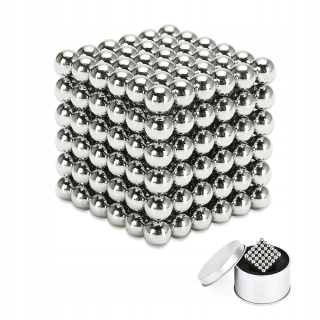 Magneticka stavebnica - NeoCube Blocks Magnetické Lopty 5mm216pcs Strieborné