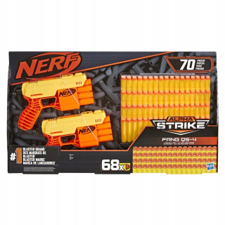 Pištoľ pre deti - Nerf alfa Strike Launcher Fang QS-4 2-PAK E8314