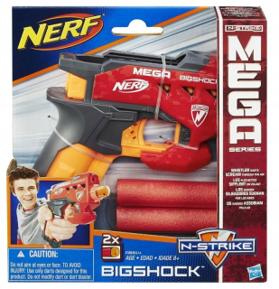 Pištoľ pre deti - Nerf Mega Bigshock spúšťačmi