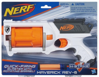 Pištoľ pre deti - NERF N-STRIKE MAVERICK REV-6 A7998 24h!
