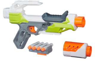 Pištoľ pre deti - NERF N-strike modul ionfire b4618 4 šípy