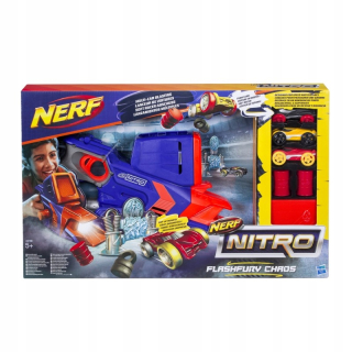 Pištoľ pre deti - Nerf Nitro Flashfury Chaos Lock + 3 C0788