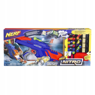 Pištoľ pre deti - NERF NITRO MOTOFURY launcher + 9 vozov C0787