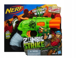 Pištoľ pre deti - Nerf Zombie Revolver Strike Doublestrike Hasbro