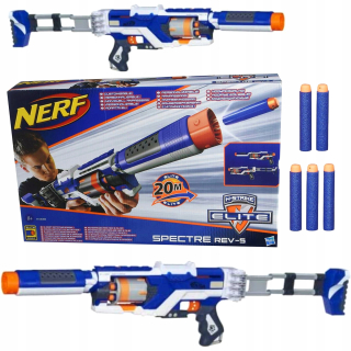 Pištoľ pre deti - N-strike elitnej Spektrum REV-5 banka nerf