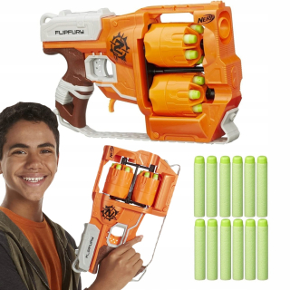 Pištoľ pre deti - Nerf zombie launcher časopis Flipfury Double