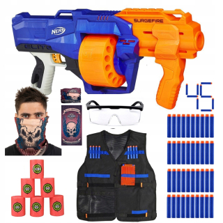 Pištoľ pre deti - NERF ELITE SURGEFIRE SET + MEGA Arrows Príslušenstvo
