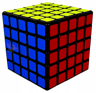 Nový 5x5 puzzle kocka. Big rýchly black