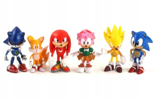 Rongzou Sonic the Hedgehog figúrky 6 kusov