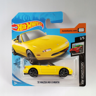 Autíčko pre deti - New Hot Wheels '91 Mazda MX5 MIKE MX5 1991