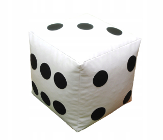 Detský sedací vak - pufa - NOVINKA! Pouf kocka s okami pre deti, HIT-40cm
