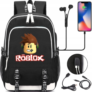 Aktovka, školská taška - Nový školský batoh Roblox vzory Veľký USB zadarmo