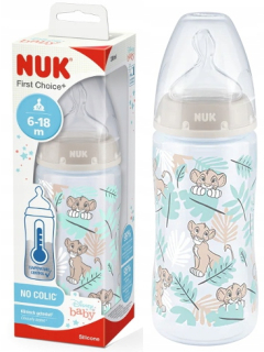 NUK Fľaša prvej voľby+ INDIKÁTOR TEPLOTY Vľavo