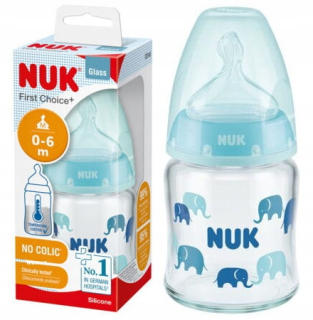 NUK 747114 fľaša 120 ml so silikónovým cumlíkom