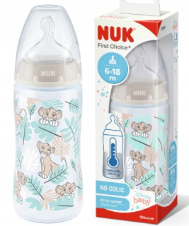 NUK Fľaša prvej voľby+ INDIKÁTOR TEPLOTY Vľavo