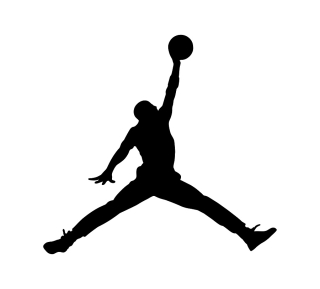 Detské samolepky na stenu - Samolepka Logo Jordan Wall Veľký 130x120cm