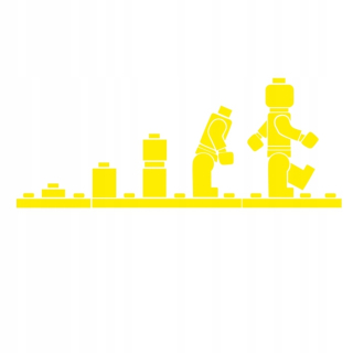 Detské samolepky na stenu - Wall Sticker Lego bloky Leons L