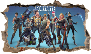 Detské samolepky na stenu - 3D nálepka plagát fortným xxxxxxxxl 166 x 100 cm