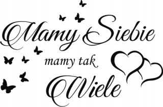 Detské samolepky na stenu - Wall nálepka Máme navzájom 120x60 No. 126