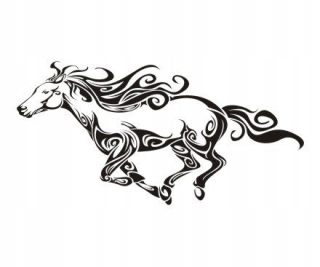 Detské samolepky na stenu - Wall Sticker Trailer Horses Horse 20