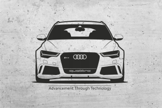 Detské samolepky na stenu - Wall Wall obtisky Audi RS Predný