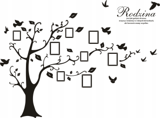 Lepiaca obraz na stenu 250x180 cm Family Tree