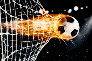Detské samolepky na stenu - Lepiaca obraz na stenu Detské 3D futbal 92x153