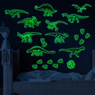 Detské samolepky na stenu - Fluorescent Lepiaca obraz na stenu, Dinosaur