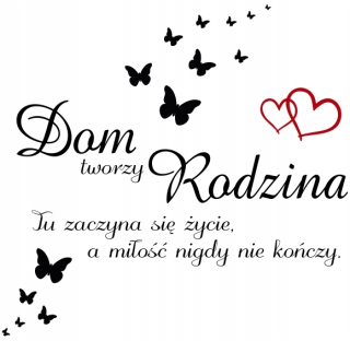 Detské samolepky na stenu - Wall Sticker Nálepky Citáty domáce rodinná Nápis