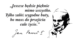 Detské samolepky na stenu - Samolepky na stenu Cytates Wall Titulky John Paul