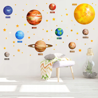 Detské samolepky na stenu - Planét samolepky Solar System Set Big
