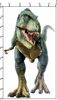 Detské samolepky na stenu - Nálepky XL Dinosaury dinosaurov, T-Rex, Tyrannosaurus