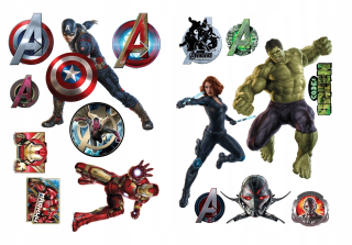 Detské samolepky na stenu - Detské samolepky na stenu Iron Man Hulk 140x50