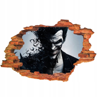 Detské samolepky na stenu - 3D samolepky na stenu Joker pre deti komických