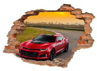 Detské samolepky na stenu - 3D samolepky na stenu cars automobily Jeep 160x110