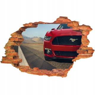 Detské samolepky na stenu - cars diera 3D samolepky na stenu