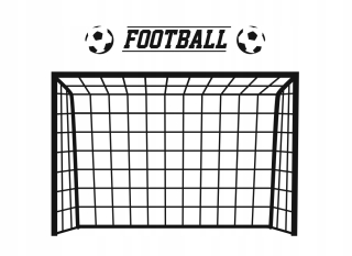 Detské samolepky na stenu - Samolepky na stenu Cieľ futbal futbal