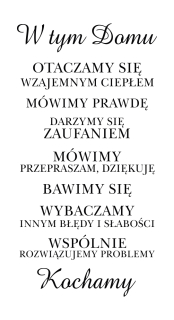 Detské samolepky na stenu - Nálepky na stene. Citácia nástenné písmo v tomto dome